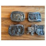 (4) IH Belt Buckles