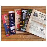 (6) Supply Catalogs + Auction Flyers