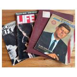 (4) JFK + RFK Books + Magazines