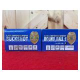 1 Box (10 Rounds) 12 Gauge NSI 00 Buckshot & 1 Box Round Ball