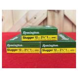 3 Boxes (15 Rounds) Remington Slugger 12 Gauge Rifled  HP Slugs