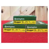 3 Boxes (15 Rounds) Remington Slugger 12 Gauge HP  Rifled Slugs