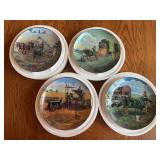 (4) John Deere Plates Danbury Mint