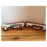 (2) 1/87 John Deere + IH Semis NIB Ertl