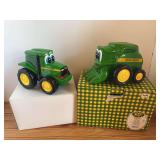 (2) John Deere Tractor + Combine Banks NIB