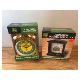(2) John Deere Clocks NIB