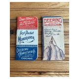 (2) Deering Pocket Notebooks