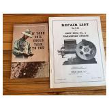 (2) New Idea Sales Literature + Parts List