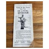 1947 De Laval Separator Service Literature