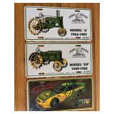 (3) John Deere License Plates