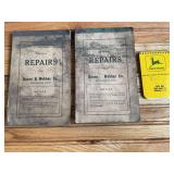 (3) John Deere Repair Order Pads + Notebook