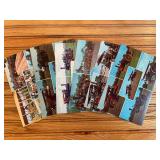 (8) Steam Engine Giant Postcards