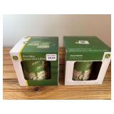 (2) John Deere Mugs NIB