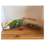 (2) 1/64 John Deere Semis NIB Ertl