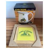 (2) John Deere Pitcher + Trivet NIB