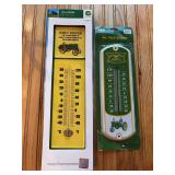 (2) John Deere Thermometers NIB
