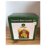 John Deere Barn Cookie Jar NIB