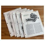(5) John Deere Combine Sales Literature