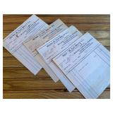 (4) Henry H. Van Brunt Co. Receipts
