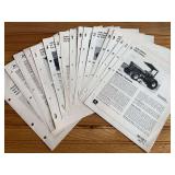 (17) John Deere Spec Sheets