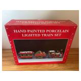 Christmas Porcelain Train Set NIB