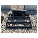 Black Mini Skid Steer Land Leveler Attachment Frame