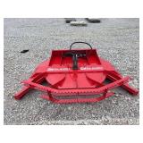 Red Skid Steer Brush Cutter Attachment