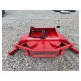 Red Skid Steer Brush Cutter Attachment