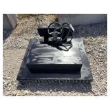 Mini Skid Steer Black Hydraulic Brush Cutter Attachment with Hoses