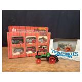 (3) IH + Case Tractors + Steam Engine