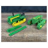 (2) 1/16 John Deere Lindeman + 430 Crawlers