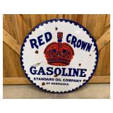 Red Crown Gasoline DSP Sign