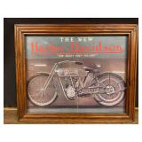 Harley-Davidson Motorcycle Print Framed
