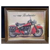 Indian Motorcycle Print Framed