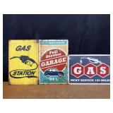 (3) Gas Station SST Signs