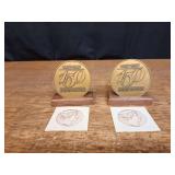(2) 1987 John Deere 150 Years Medallions