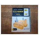 1958 John Deere 430 Industrial Crawler Sales Literature