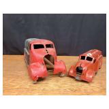 (2) Stamped Steel Fuel Trucks