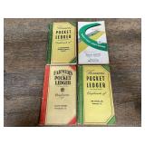 (4) John Deere Farmer's Pocket Ledgers