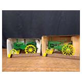 (2) 1/16 John Deere G + GP NIB Ertl