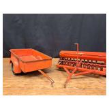 (2) 1/16 scale Tru-Scale Trailer + Grain Drill Carter