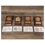 (4) John Deere Calendar Medallions NIB