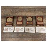 (4) John Deere Calendar Medallions NIB