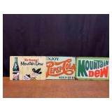 (3) Mountain Dew + Pepsi SST Signs