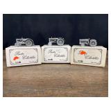 (3) 1/43 Case + IH Tractors Pewter NIB SC