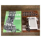(2) Harley-Davidson Motorcycle Sales Literature