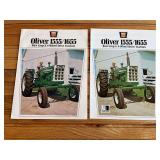 (2) Oliver 1555/1655 Tractor Sales Literature