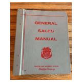 Ford General Sales Manual Binder