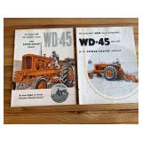 (2) AC WD-45 Tractor Sales Literature