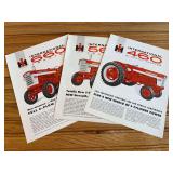 (3) IH Tractor Sales Literature